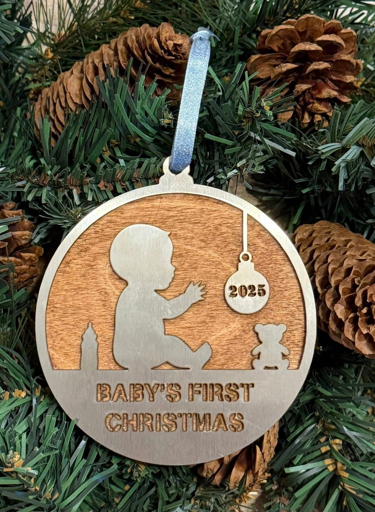 Baby Girl's First Christmas Ornament 2025 — Valley Creations