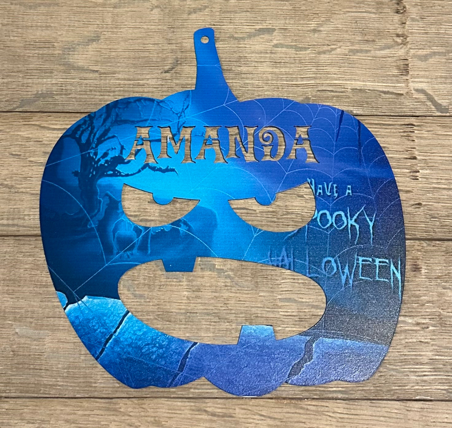 π Custom Pumpkin Halloween Metal Sign - Free Shipping