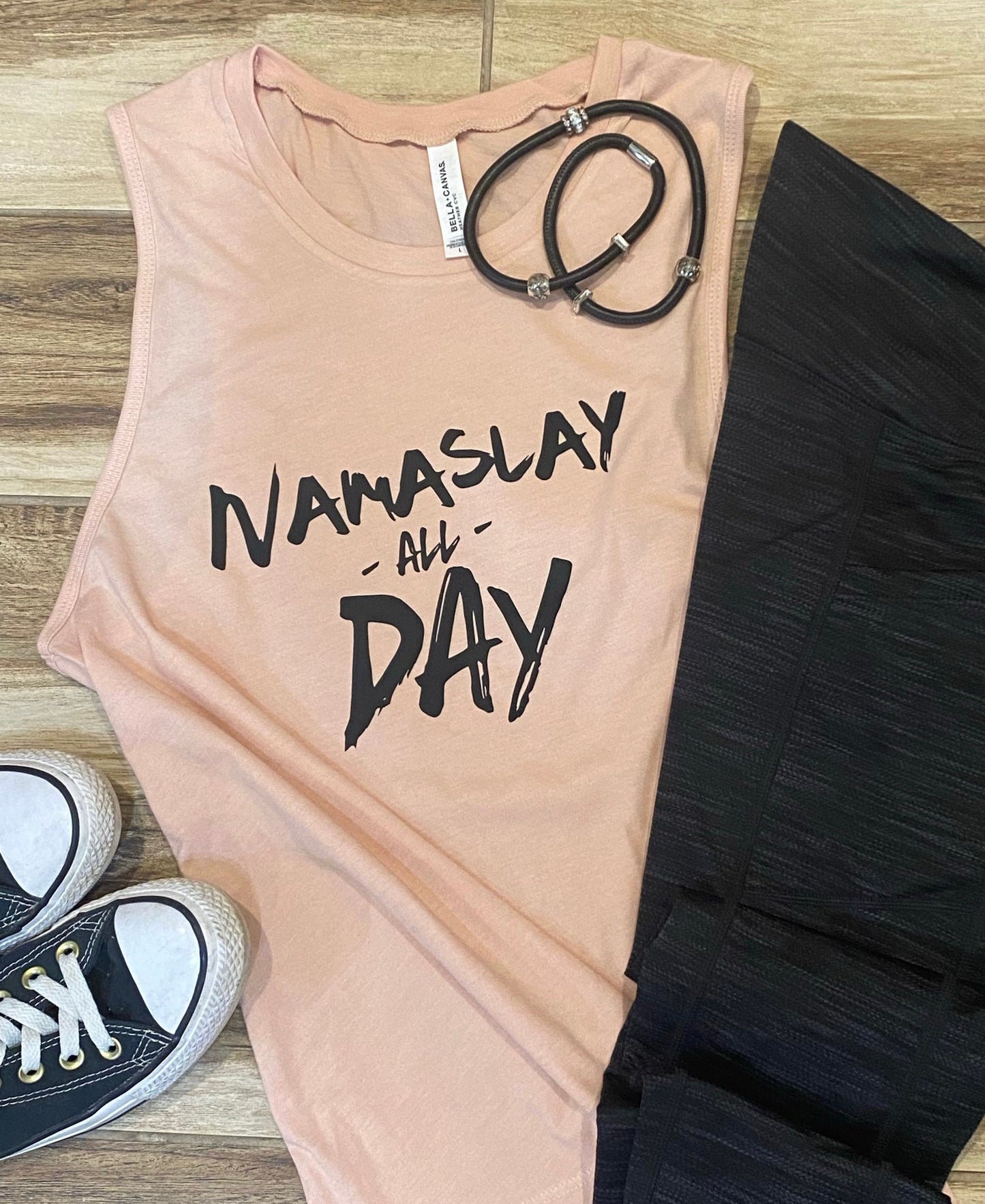 Flowy Scoop Muscle Tank - Namaslay all Day