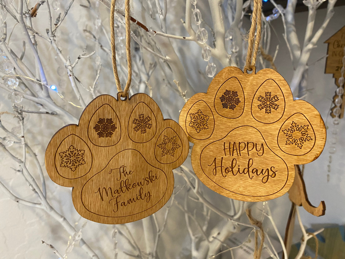 Double Sided Custom Holiday Ornaments