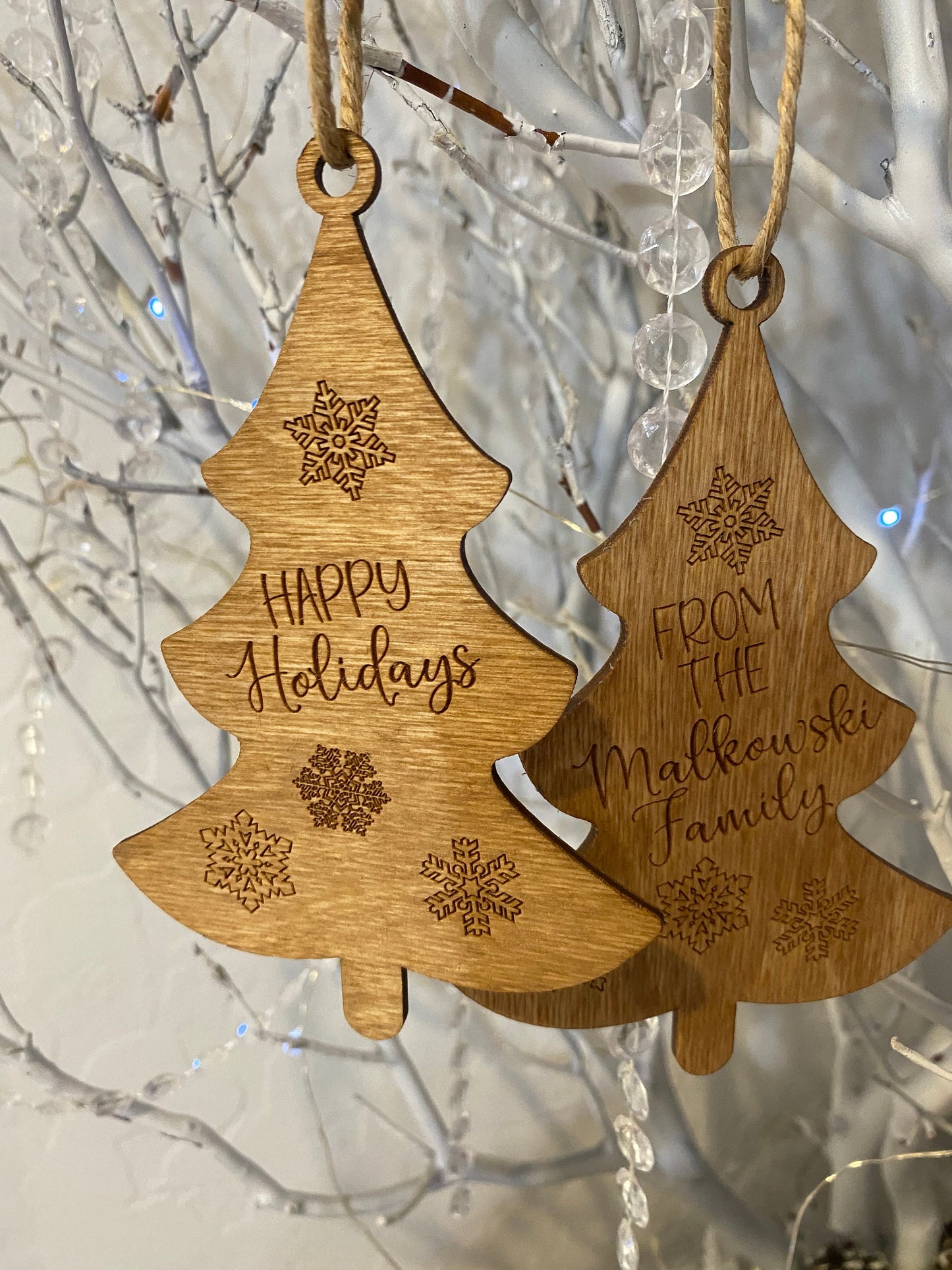 Double Sided Custom Holiday Ornaments