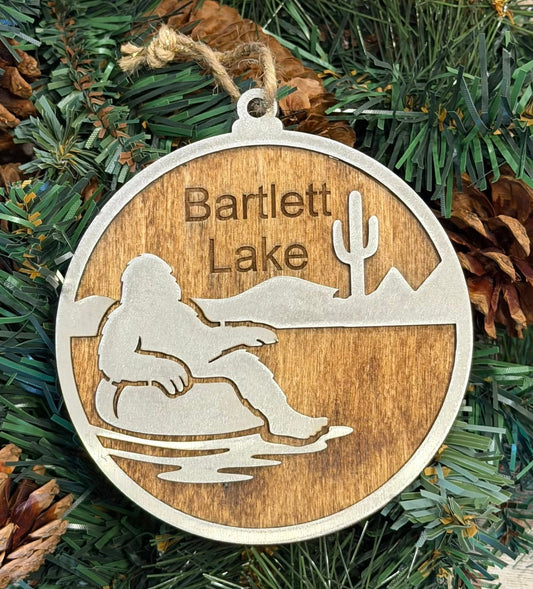 Bigfoot Bartlett Lake Christmas Ornament — Valley Creations