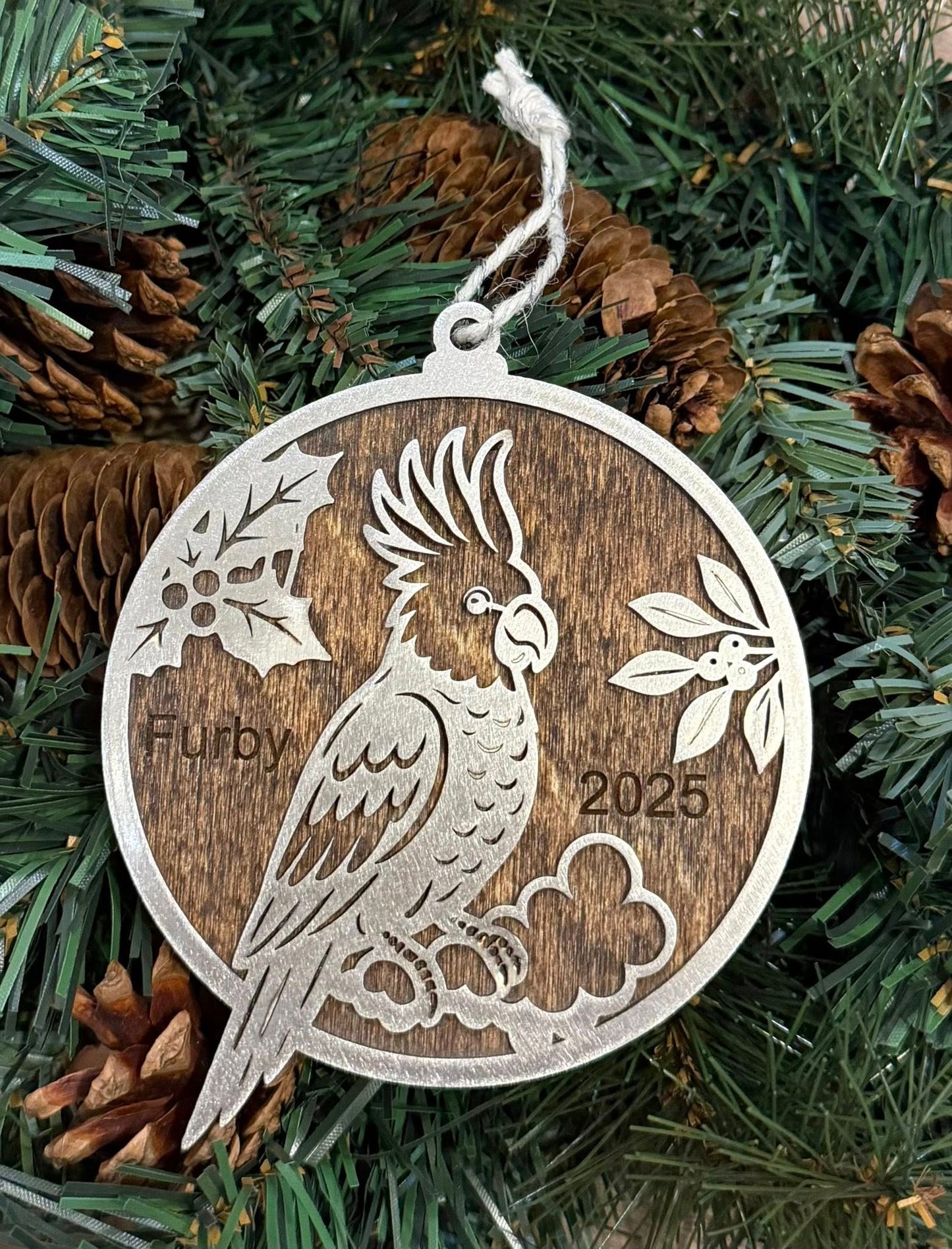 Mulcan Cockatoo Ornament — Valley Creations