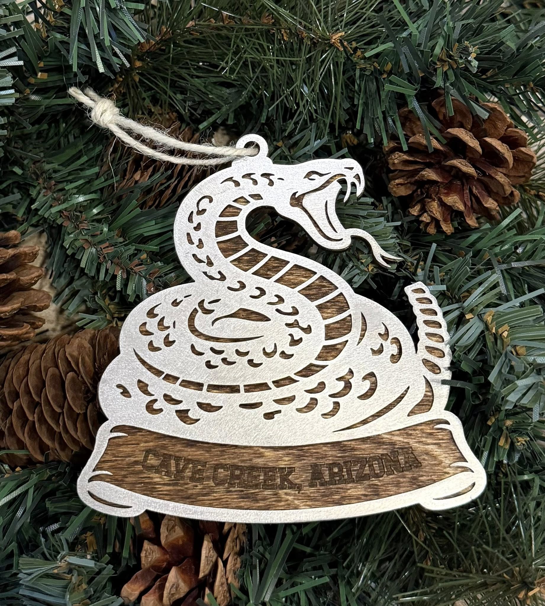 Cave Creek Arizona Rattlesnake Ornament — Valley Creations