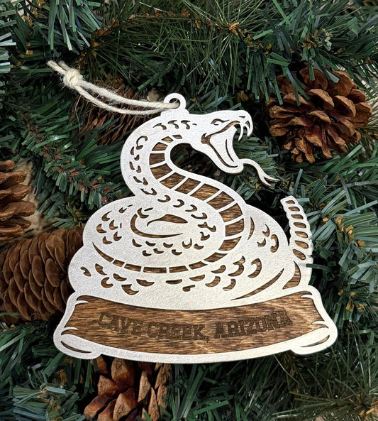 Cave Creek Arizona Rattlesnake Ornament — Valley Creations