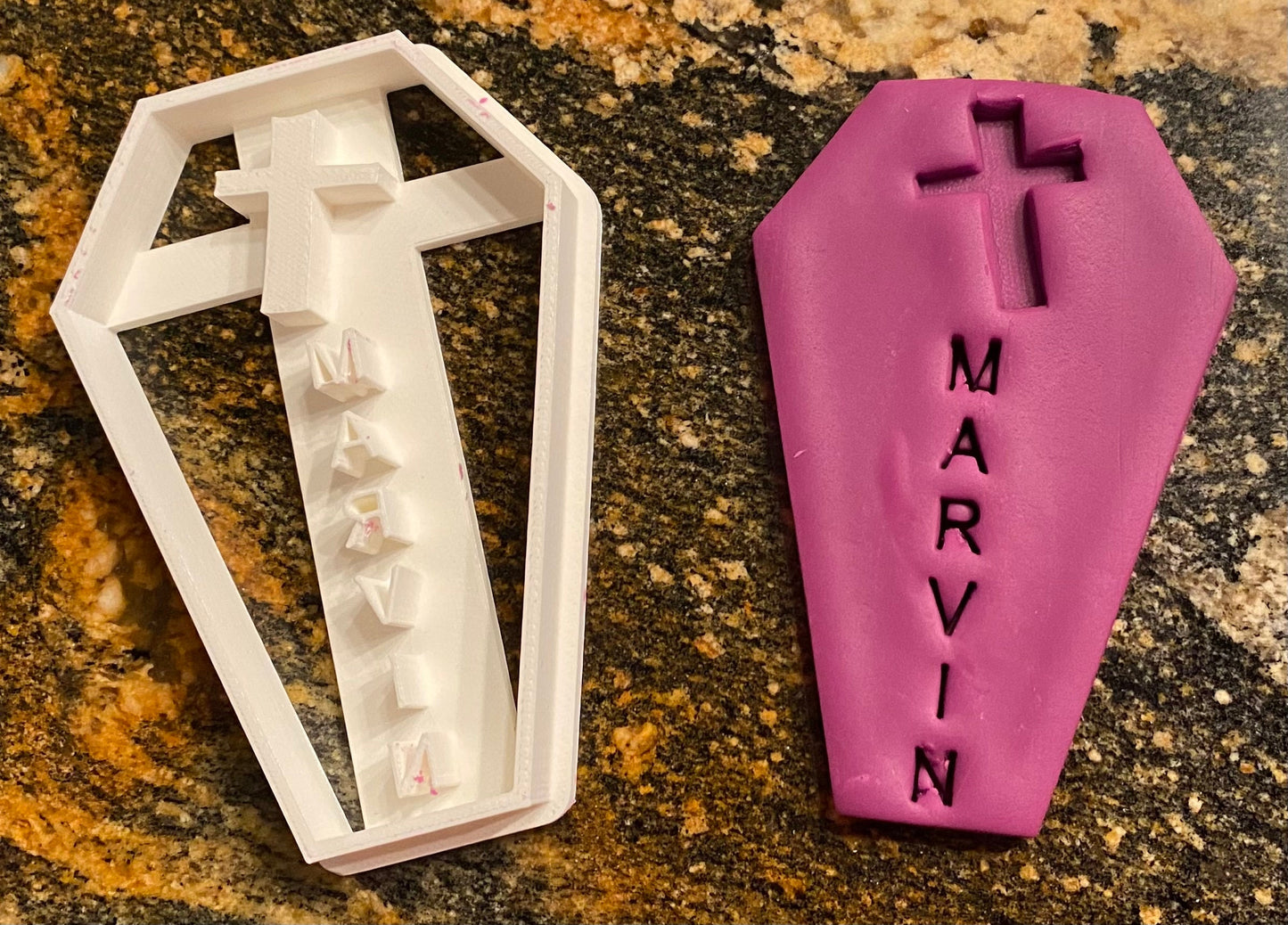 Customizable Halloween Coffin Cookie Cutter