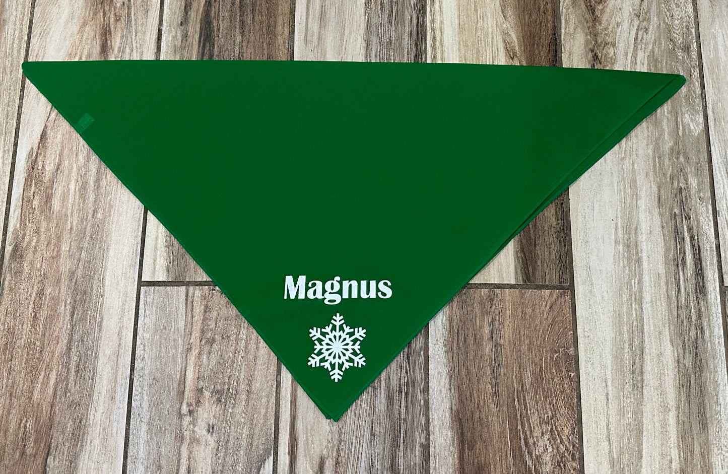 Personalized Dog Bandana - Snowflake - Free Shipping!