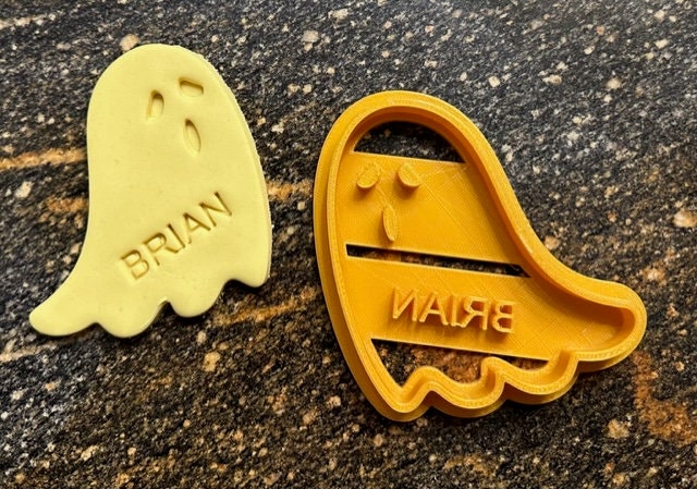 Personalized 3D-Printed Halloween Ghost Cookies - Spooktacular Treats