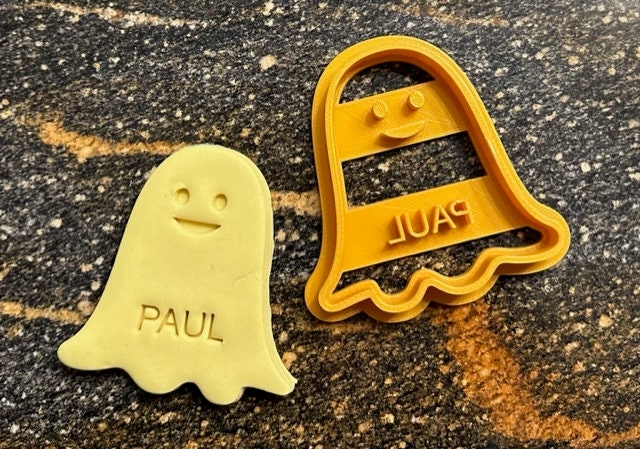 Personalized 3D-Printed Halloween Ghost Cookies - Spooktacular Treats