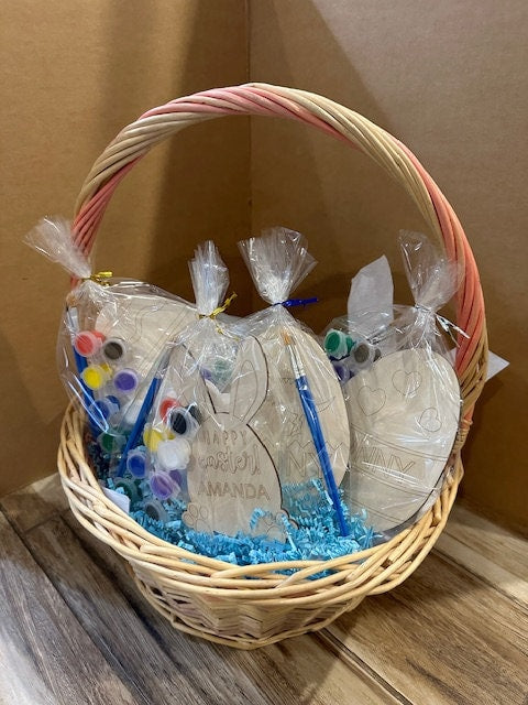 Free Shipping - DIY Easter Paint Kit, Easter Basket Filler, Easter Basket Gift, Easter Gift for Kids, DIY Easter Craft