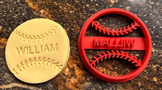 Personalized Baseball Cookie Cutter