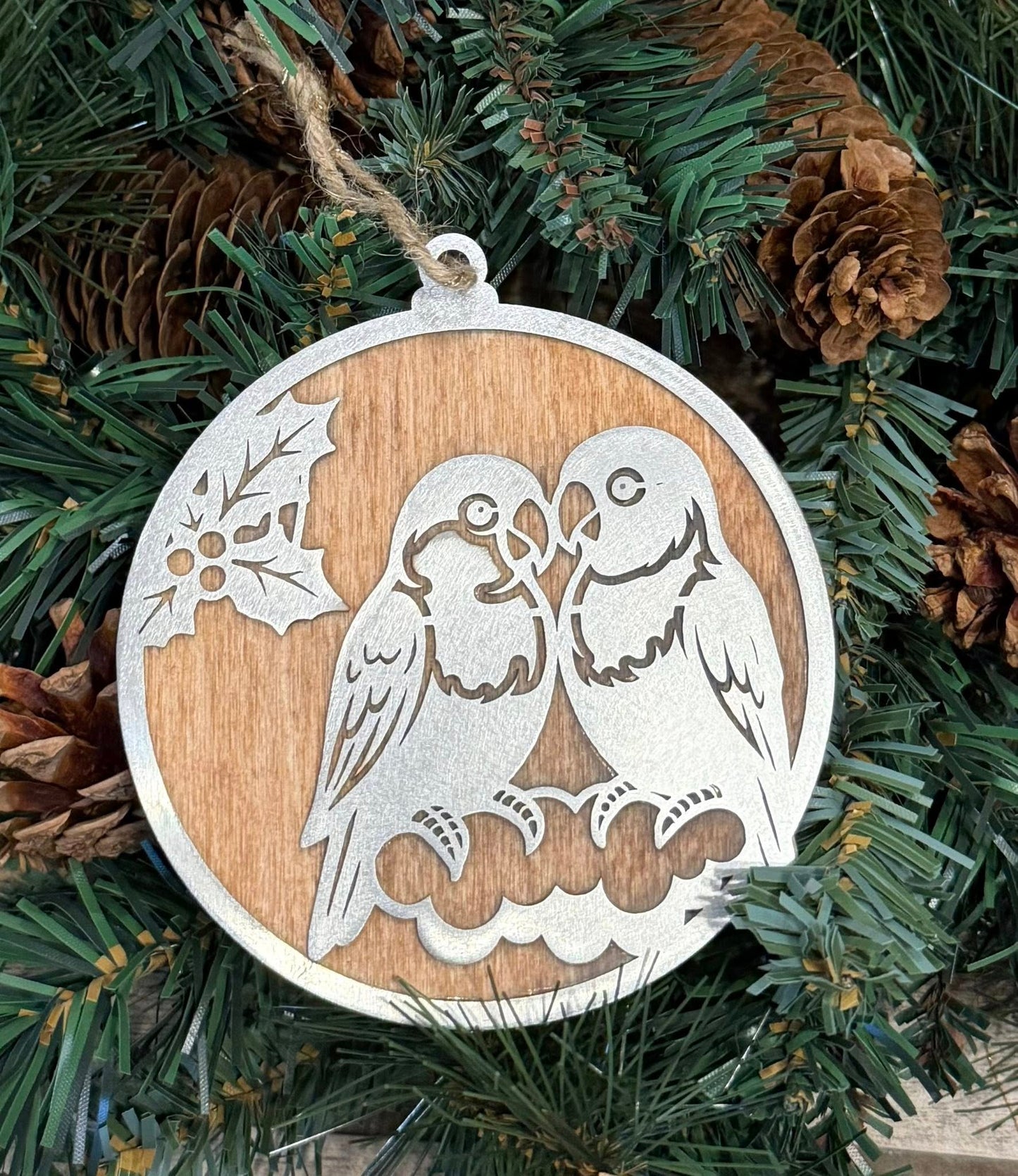 Bird Ornament Collection – Metal Wood Pet Bird Décor – Choose Species – Parrot Gift, Cockatoo, Macaw, Conure, Cockatiel